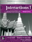 Image for INTERACTIONS 1 WRITING TEACHERS MANUAL