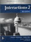 Image for INTERACTIONS 2 READING TEACHERS MANUAL