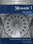 Image for MOSAIC 1 READING TEACHERS MANUAL