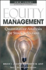 Image for Equity management  : quantitative analysis for stock selection