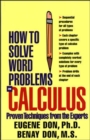 Image for How to Solve Word Problems in Calculus