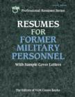 Image for Resumes for former military personnel: with sample cover letters