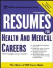 Image for Resumes for health and medical careers