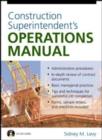 Image for Construction superintendent&#39;s operations manual