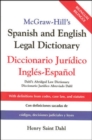 Image for McGraw-Hill&#39;s Spanish and English legal dictionary  : diccionario jurâidico Ingleâes-Espaänol