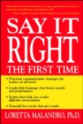 Image for Say it right the first time