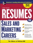 Image for Resumes for Sales and Marketing Careers