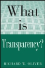 Image for What is transparency?