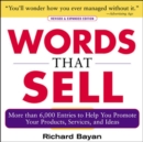 Image for Words that sell  : more than 6,000 entries to help you promote your products, services, and ideas