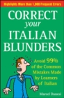Image for Correct Your Italian Blunders