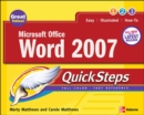 Image for Microsoft Office Word 2007 QuickSteps