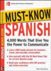 Image for Must-know Spanish: 4,000 words that give you the power to communicate