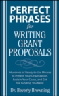 Image for Perfect phrases for writing grant proposals