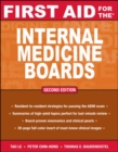 Image for First aid for the internal medicine boards