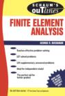 Image for Schaum&#39;s outline of theory and problems of finite element analysis