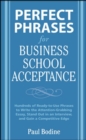 Image for Perfect phrases for business school acceptance