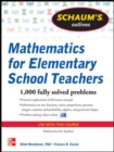Image for Schaum&#39;s Outline of Mathematics for Elementary School Teachers
