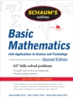 Image for Schaum&#39;s Outline of Basic Mathematics with Applications to Science and Technology, 2ed