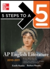 Image for 5 Steps to a 5 AP English Literature, 2010-2011 Edition