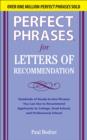 Image for Perfect phrases for letters of recommendation