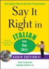 Image for Say it Right in Italian