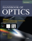 Image for Handbook of optics.: (Geometrical and physical optics, polarized light, components and intruments) : Volume 1,