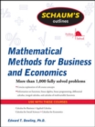 Image for Schaum&#39;s outline of mathematical methods for business and economics