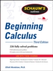 Image for Schaum&#39;s outline of beginning calculus