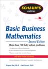 Image for Schaum&#39;s outline of basic business mathematics