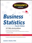 Image for Schaum&#39;s outline of business statistics