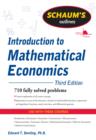 Image for Introduction to mathematical economics