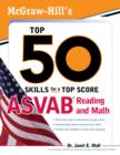 Image for McGraw-Hill&#39;s top 50 skills for a top score: ASVAB reading and math
