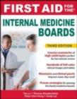 Image for First aid for the internal medicine boards