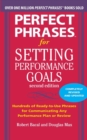 Image for Perfect phrases for setting performance goals