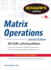 Image for Schaum&#39;s outline of matrix operations