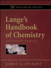 Image for Lange&#39;s handbook of chemistry