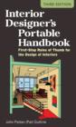 Image for Interior designer&#39;s portable handbook: first-step rules of thumb for the design of interiors