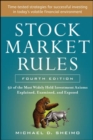 Image for Stock market rules  : 50 of the most widely held investment axioms explained examined and exposed