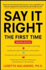 Image for Say It Right the First Time, Second Edition