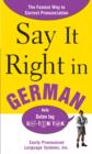 Image for Say it right in German