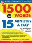 Image for 1500 words in 15 minutes a day: a year-long plan to learn 28 words a week