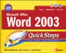 Image for Microsoft Office Word 2003 QuickSteps