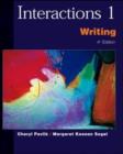 Image for Interactions/mosaic : Bk. 1 : Interactions 1 High Beginning to Low Intermediate : Writing Student Book