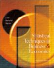 Image for Statistical Techniques in Business and Economics with Student CD and Powerweb