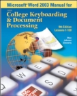 Image for Microsoft Word 2003 Manual for College Keyboarding and Document Processing