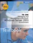 Image for Managing and Maintaining a Microsoft Windows Server 2003