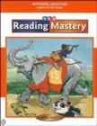 Image for Reading Mastery Classic Fast Cycle, Behavioral Objectives