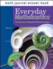 Image for Everyday Mathematics, Grade 6, Journal Answers Teacher Book Volume 2