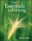Image for SRA Essentials for Writing Answer Key