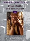 Image for ANNUAL EDITIONS DYING DEATH &amp; BEREAVEMEN